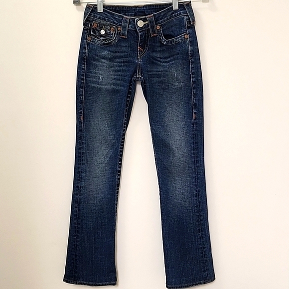 True Religion World Tour Section Becky Straight Jeans Size 25 - Picture 1 of 16